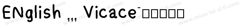 ENglish 111 Vicace字体转换